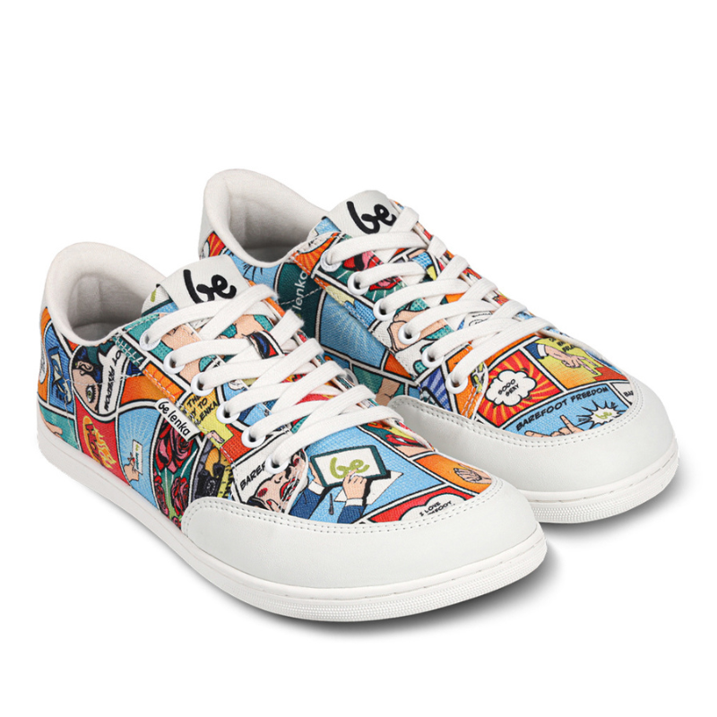 Barfuss Sneakers Comics Color