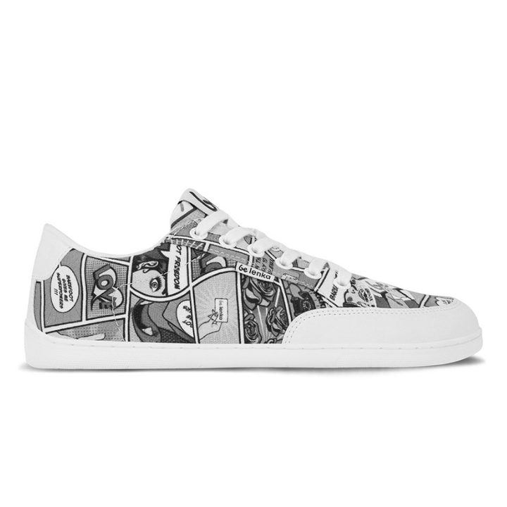 Barfuss Sneakers Rebound Comics B&W