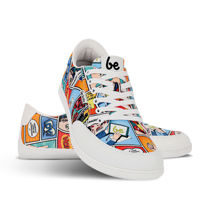 Barfuss Sneakers Comics Color