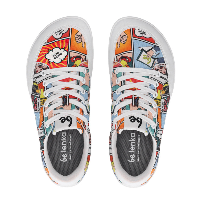 Barfuss Sneakers Comics Color