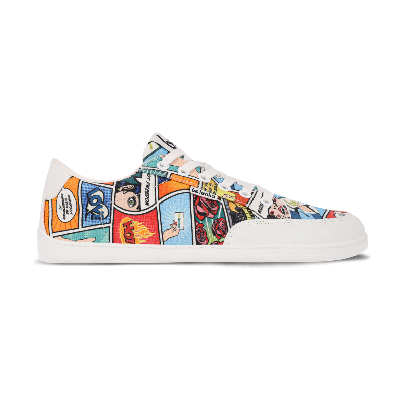 Barfuss Sneakers Comics Color
