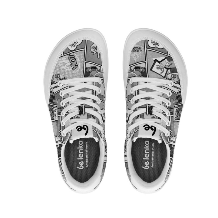 Barfuss Sneakers Rebound Comics B&W