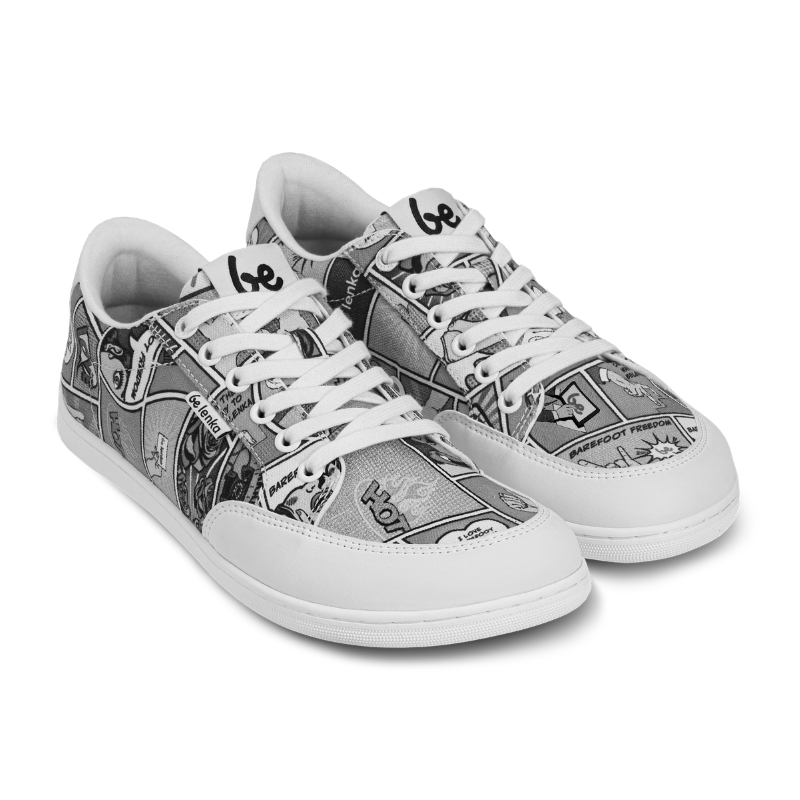 Barfuss Sneakers Rebound Comics B&W