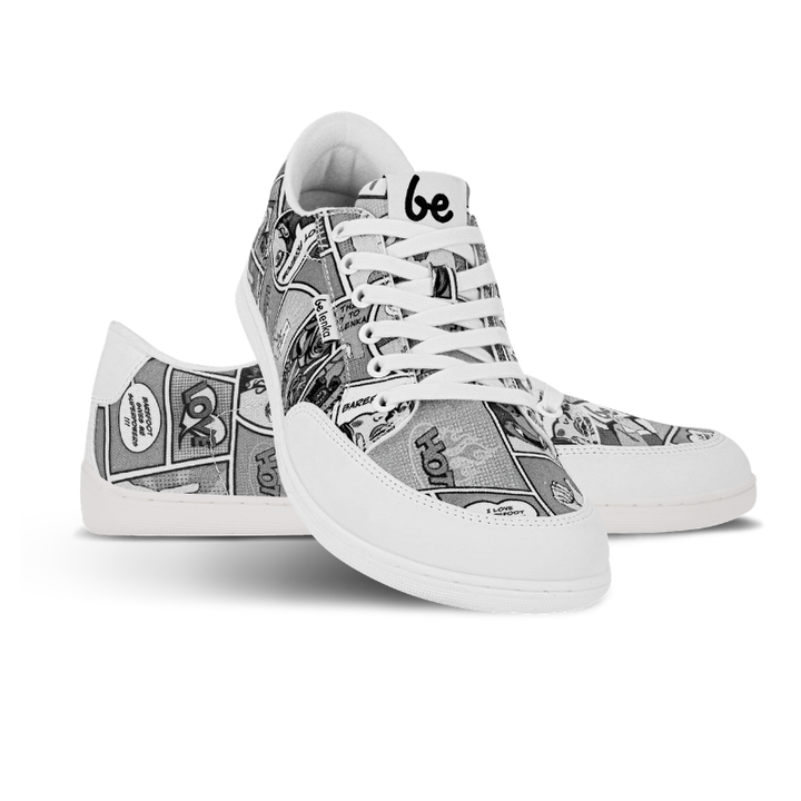 Barfuss Sneakers Rebound Comics B&W